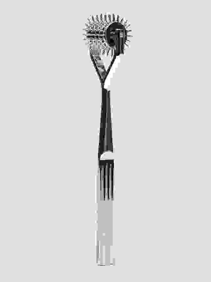 DOMINIX Deluxe 5 Row Stainless Steel Wartenberg Pinwheel, Silver, hi-res